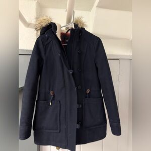 Navy insulated winter coat - size XS